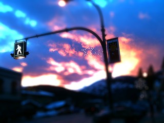 Rossland Sunset over Red