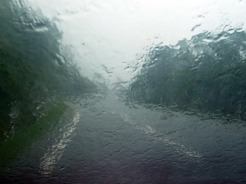 rain asia driving monsoon malaysia borneo windshield windscreen downpour 2011