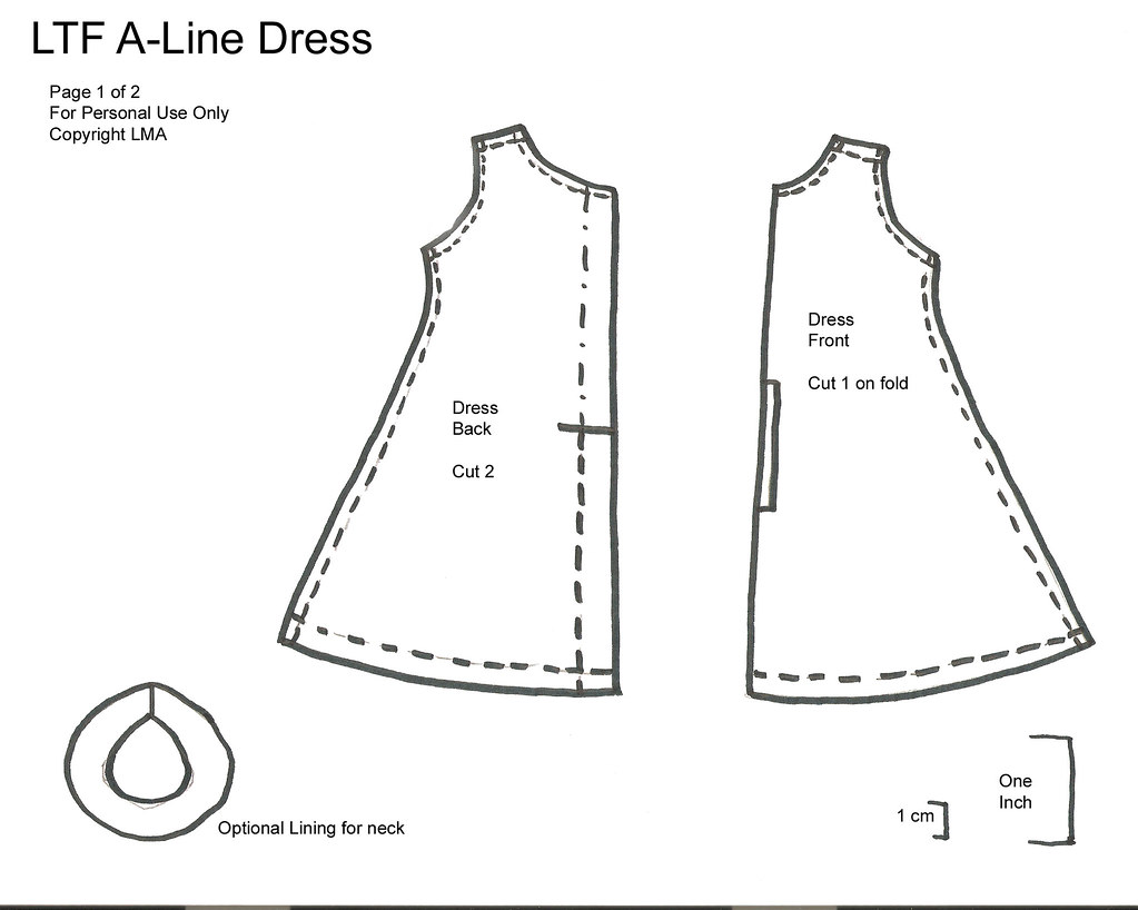 a line dress pattern