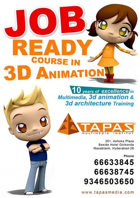Jobs Hyderabad - TAPAS 3d Animation Job Ready course poste… | Flickr