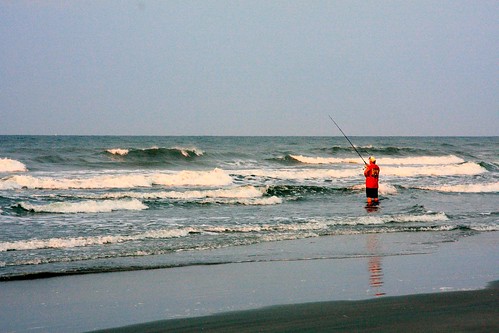 ocean blue sunset orange color beach water sunrise canon nc fishing waves north atlantic carolina 40d