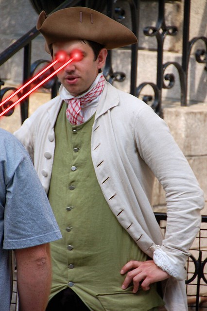 LASER EYES! COLONIAL MINUTEMEN'S SECRET WEAPON CAN NOW BE REVEALED!