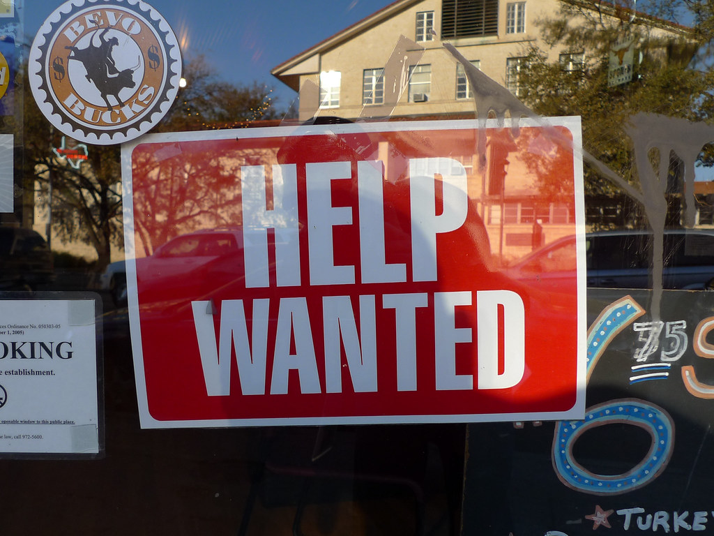 Help wanted sign