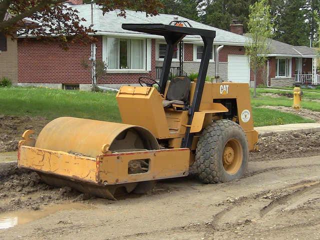 another cat smooth drum soil compactor