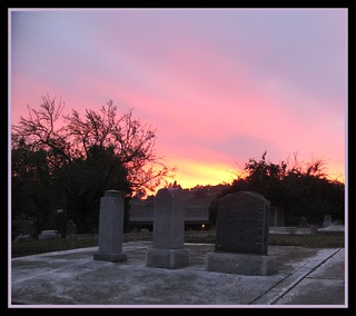 Sunset in Pacheco Cemetery...