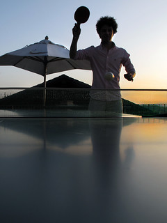 Sunset ping pong