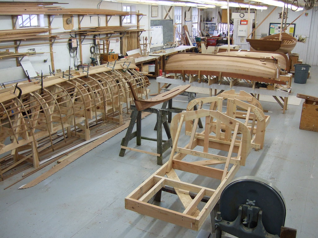 Small craft under construction crowd the Westrem Shop | Flickr