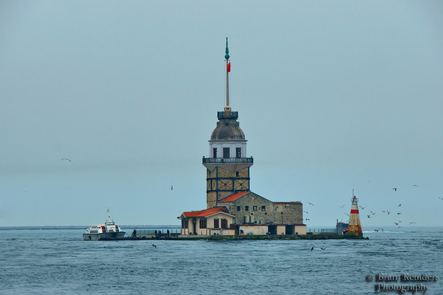 Kız Kulesi-Maiden's Tower in the Bosporus Istanbul