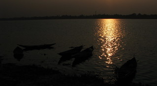 Sunset over Ganga