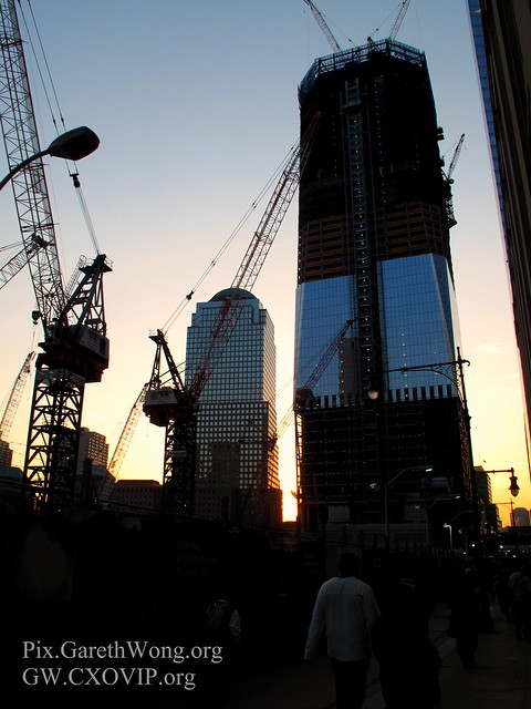 Sunset: Rebuilding skyline of ground zero, World Financial Centre, New York IMG_5865
