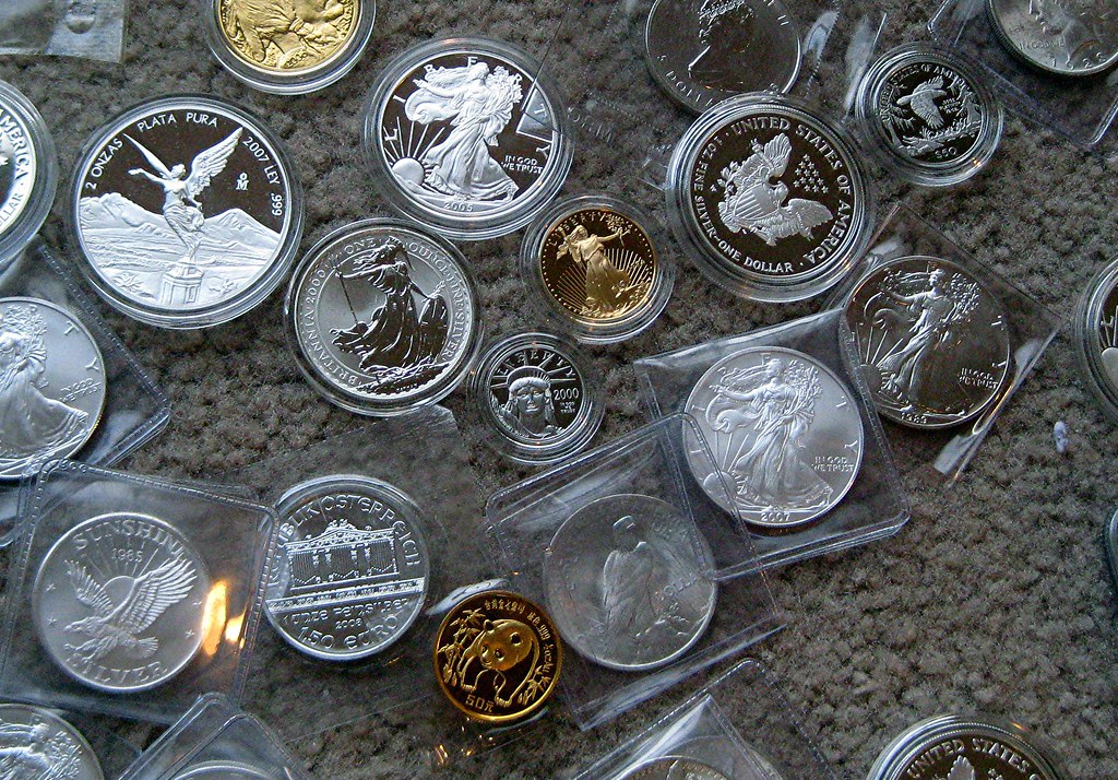 Rusty's Select Precious Metals 01.02.10 - a pile of silver and gold coins
