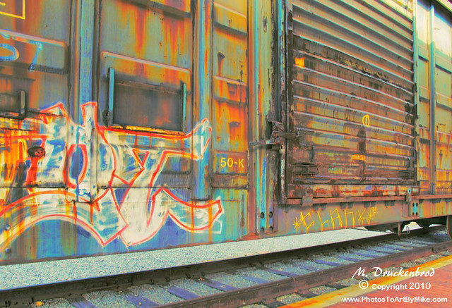 Boxcar at the Cumberland MD train station