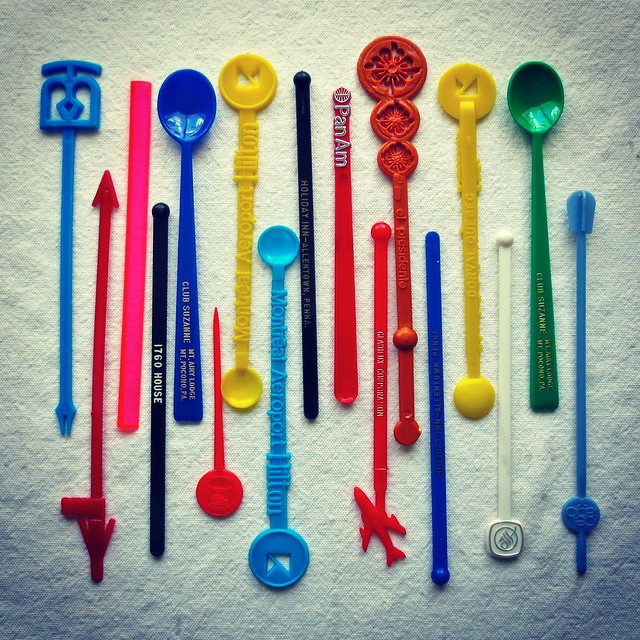 Vintage 1960s & 1970s Swizzle Sticks