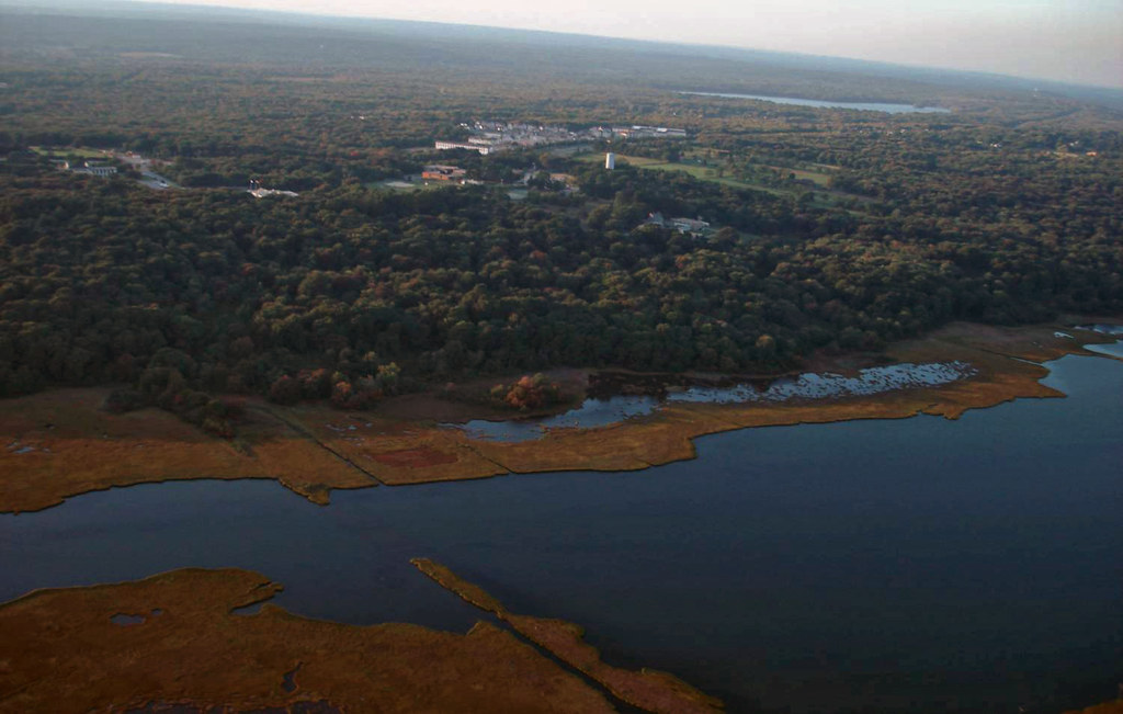 Aerial view of the refuge