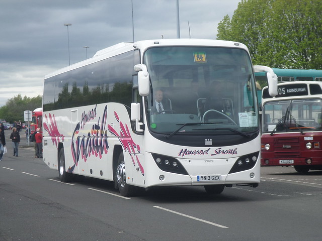 YN13 GZX Howard Snaith's  Volvo B9R Plaxton Panther 2 at MetroCentre Rally 2014 (2)