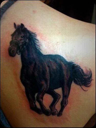 Aggregate 98+ about running horse tattoo unmissable .vn