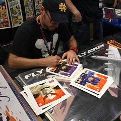 Happy Birthday (10/18) to my BF @radiobobby with a set of prints from Strong Stuff signed by the artist, himself, Tom Whalen! #nycomicon2016