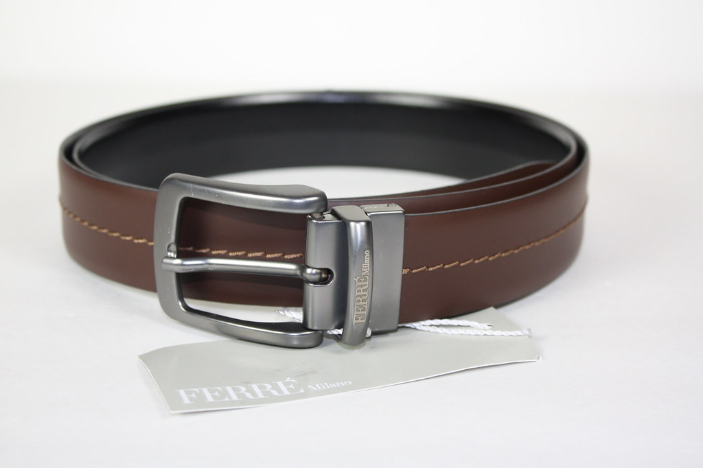 ferre-brown-black-leather-belt-reversible (2) | Queen Bee | Flickr