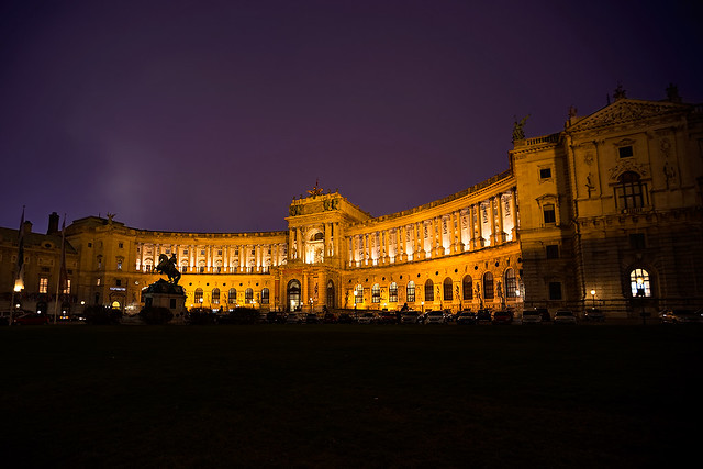 The Hofburg Palace at night | Vienna, Austria.