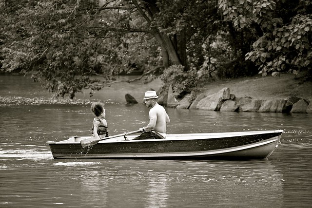 Father and Daughter on the Water