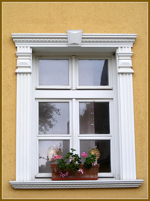 Window of a new building, Szentendre
