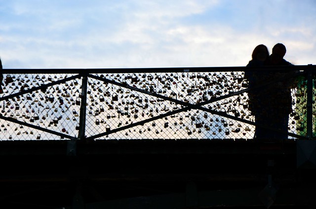 Locking Love on the Pont des Arts Bridge