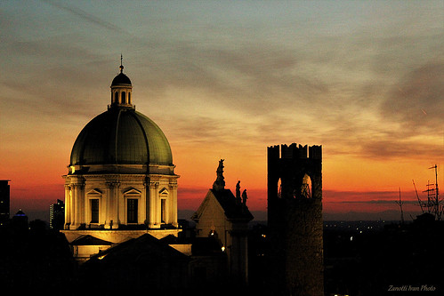 brescia sunset sky italy italia lombardia tramonti albe cityscapes