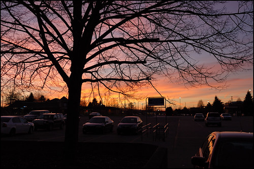 Meijer Parking Lot by FarTripper, Higher standards, lower prices !
:)sunset red sky usa house yellow america eastlansing michiganstate
