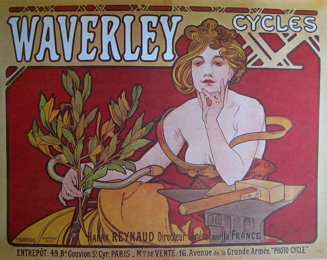 Vintage Bicycle Posters: Waverly Cycles