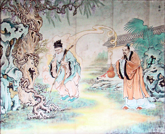 Pintura Templo taoísta Qing Yang Gong Chengdu China 03