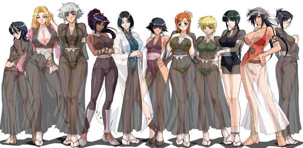 If you click it, you’ll go home. sexy ladies of bleach by GrandFireDragon. 