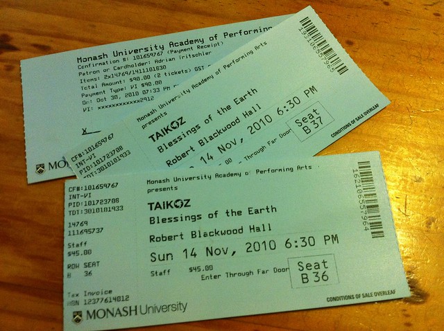 Taikoz tickets - Blessings of the Earth