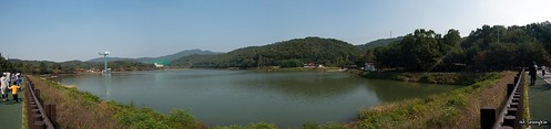 panorama lake bungeejump 호수 율동공원 번지점프 sal1680z 파노라마 yuldongpark sonyα350