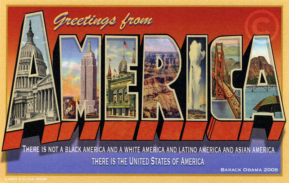 Greetings from America, 2008 - Larry Fulton Postcard