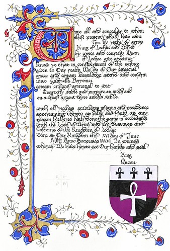 Gabriella Borromei- AA | by Lochac Scribes
