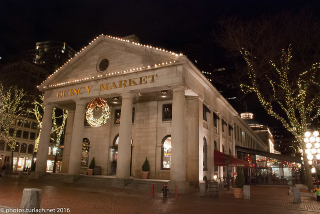 Quincy Market at Christimas