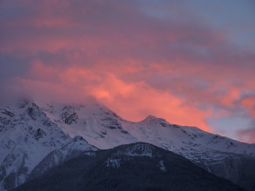 sunset sky mountain snow clouds bc britishcolumbia peak alpine pemberton