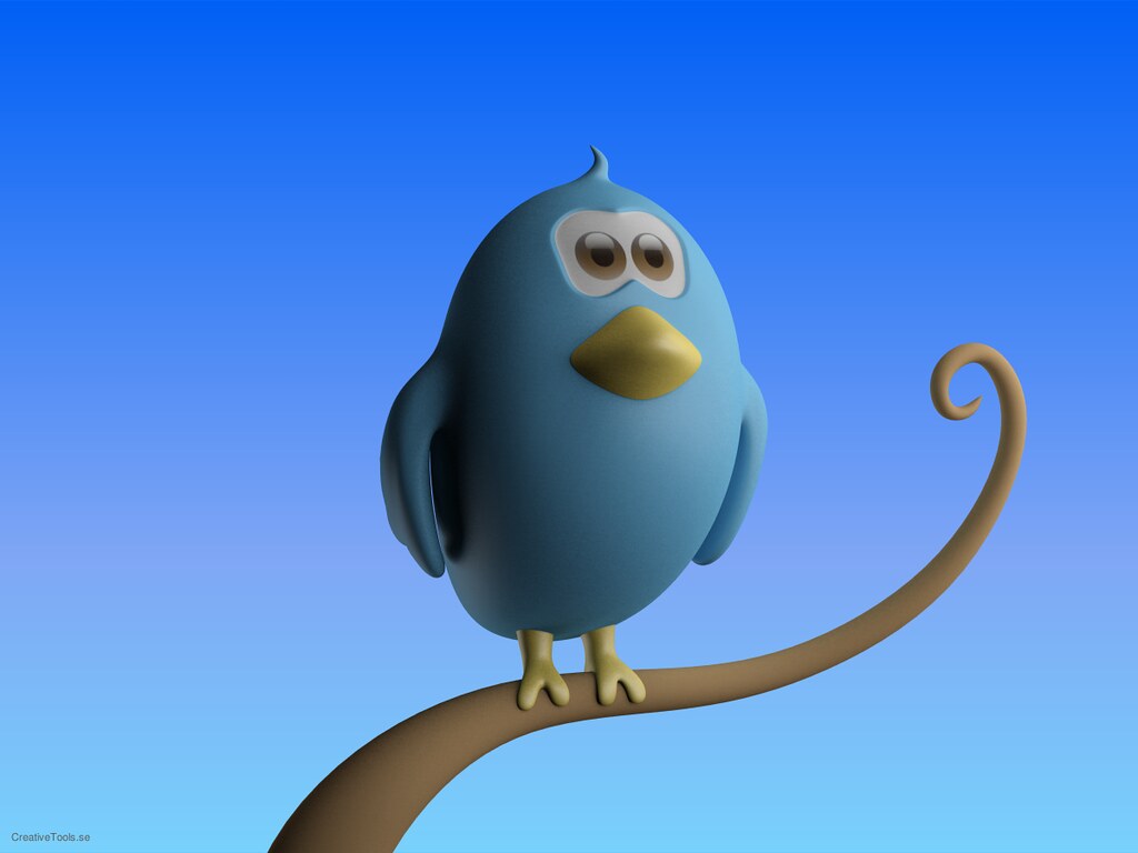 Twitter Bird 3D Model