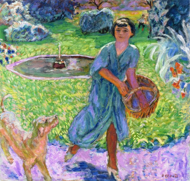 Bonnard, Paul  - Girl with dog  - 1913