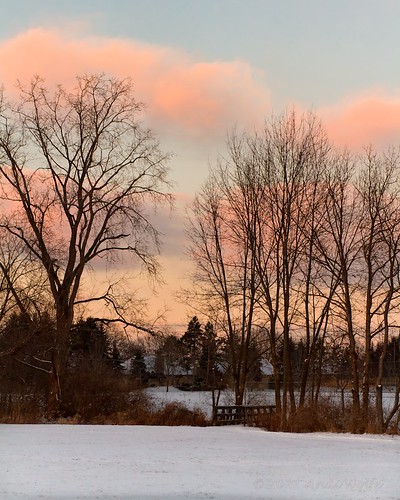 winter columbus sunset ohio snow worthington