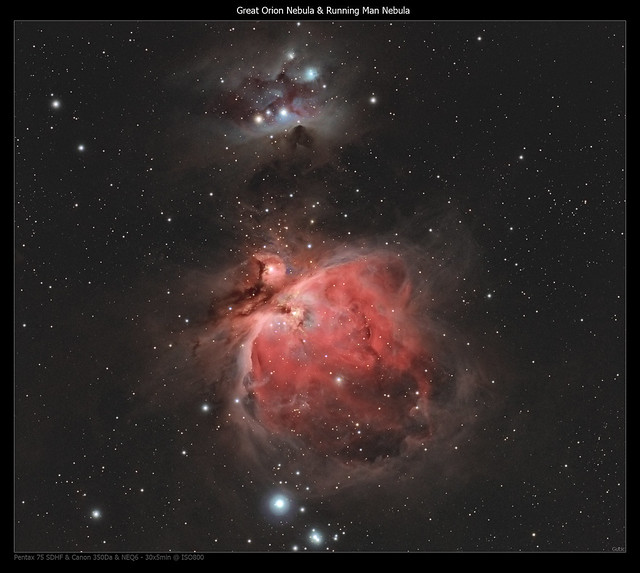 Great Orion Nebula & Running Man Nebula