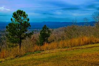 View of the Pine Mountain Valley in southwest Georgia, USA ...