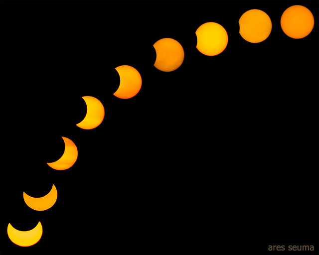 Fases del eclipse solar - Phases of solar eclipse