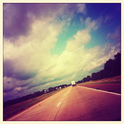 Hipstamatic by PicRyan, Taken with Hipstamatic on an iPhone 3GSroad sky clouds driving iphone hipstamatic