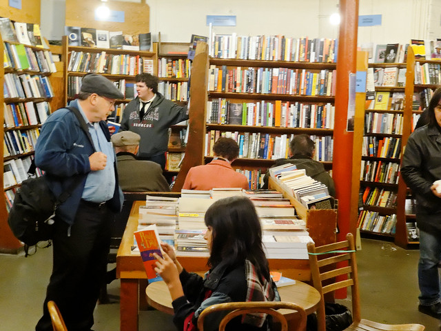 Readers in the Basement of City Lights Books, San Francisco