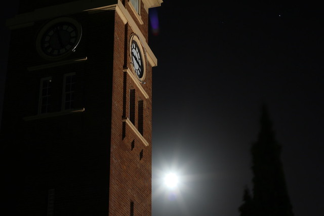 Heathcote Clock Tower and Moon