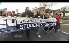 Union solidarity with Gower College students