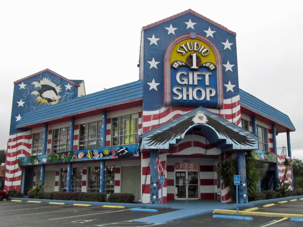 Wretched Excess 006, Gift shop facade seen on Route 192 in …