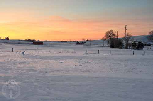 sunset snow washington
