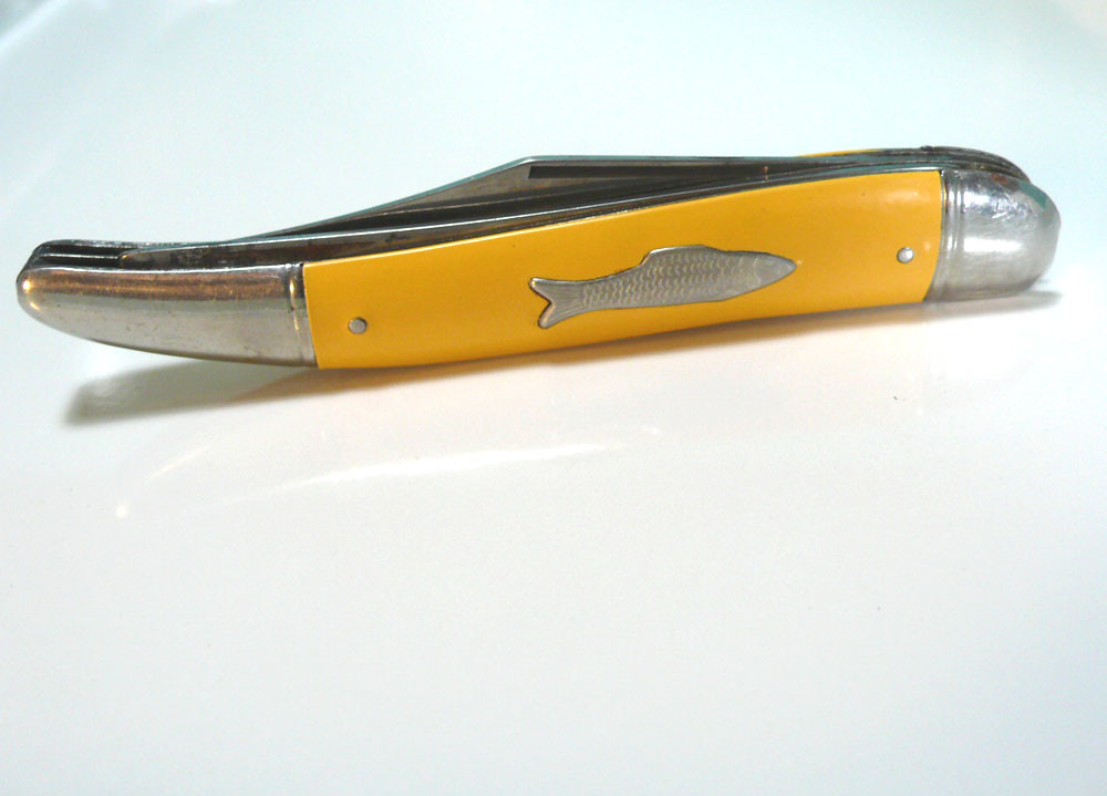 vintage imperial FISHING KNIFE - folding pocket knife doub…